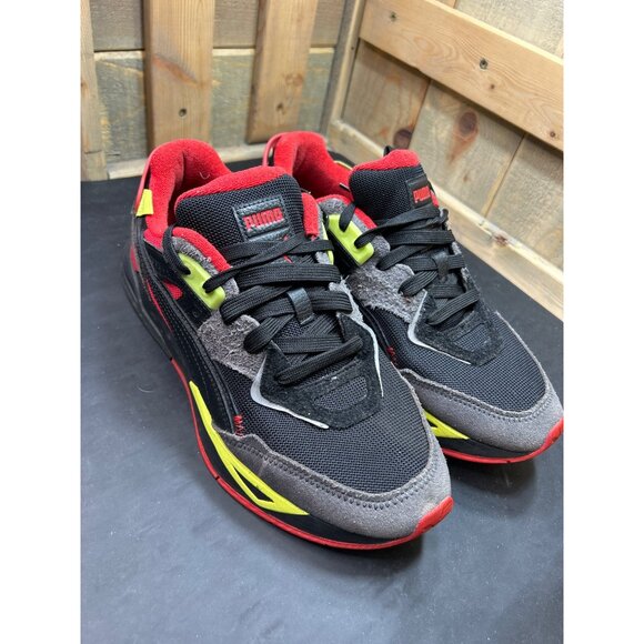 Mens Puma Mirage Sport "Alert" Sneakers Size 9 Black/Red - Picture 2 of 9